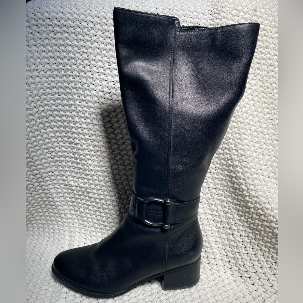 Naturalizer Knee High Leather Black Boot